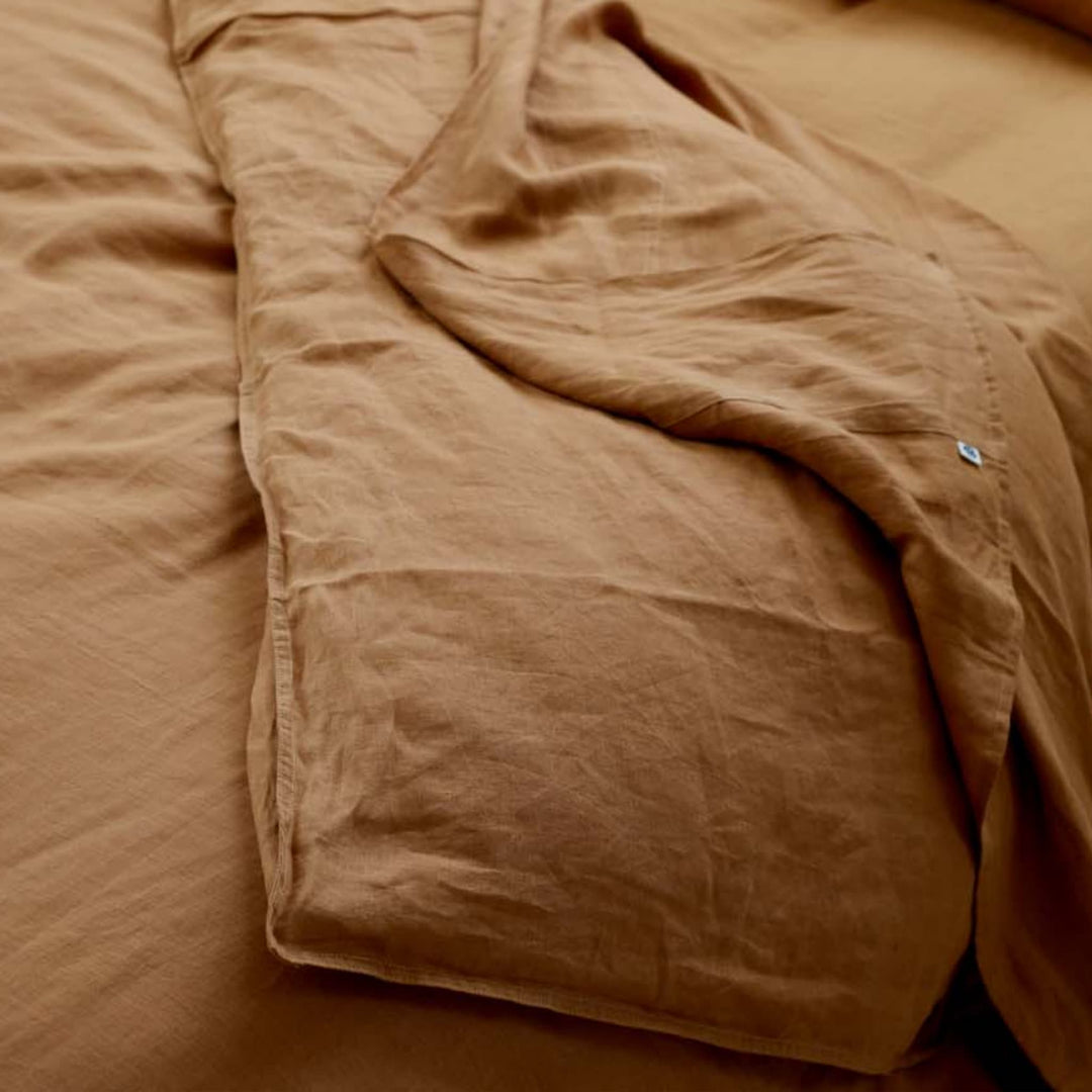 Cinnamon, Duvet Cover, 100% French Flax Linen