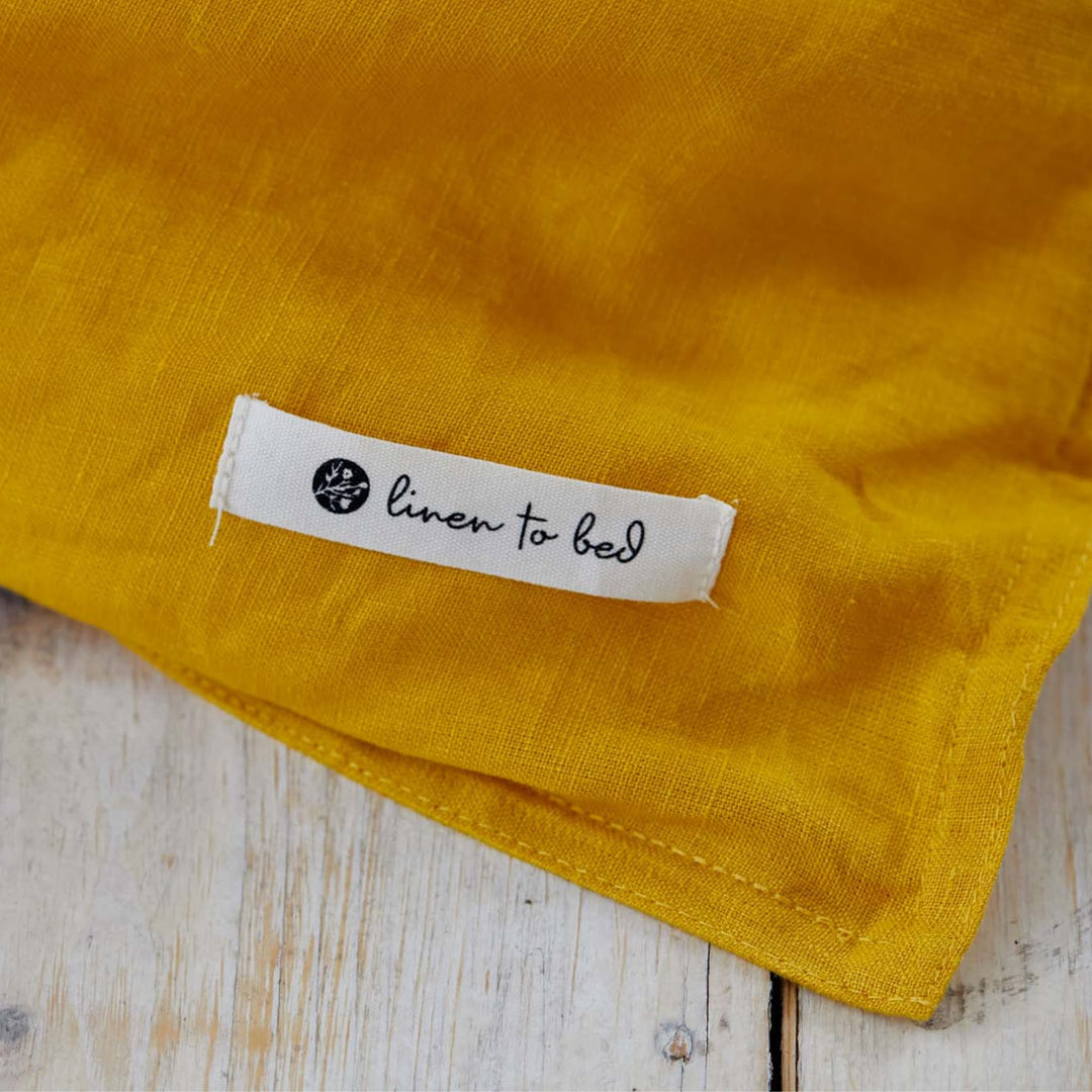 Turmeric, Duvet Cover Set, 100% French Flax Linen