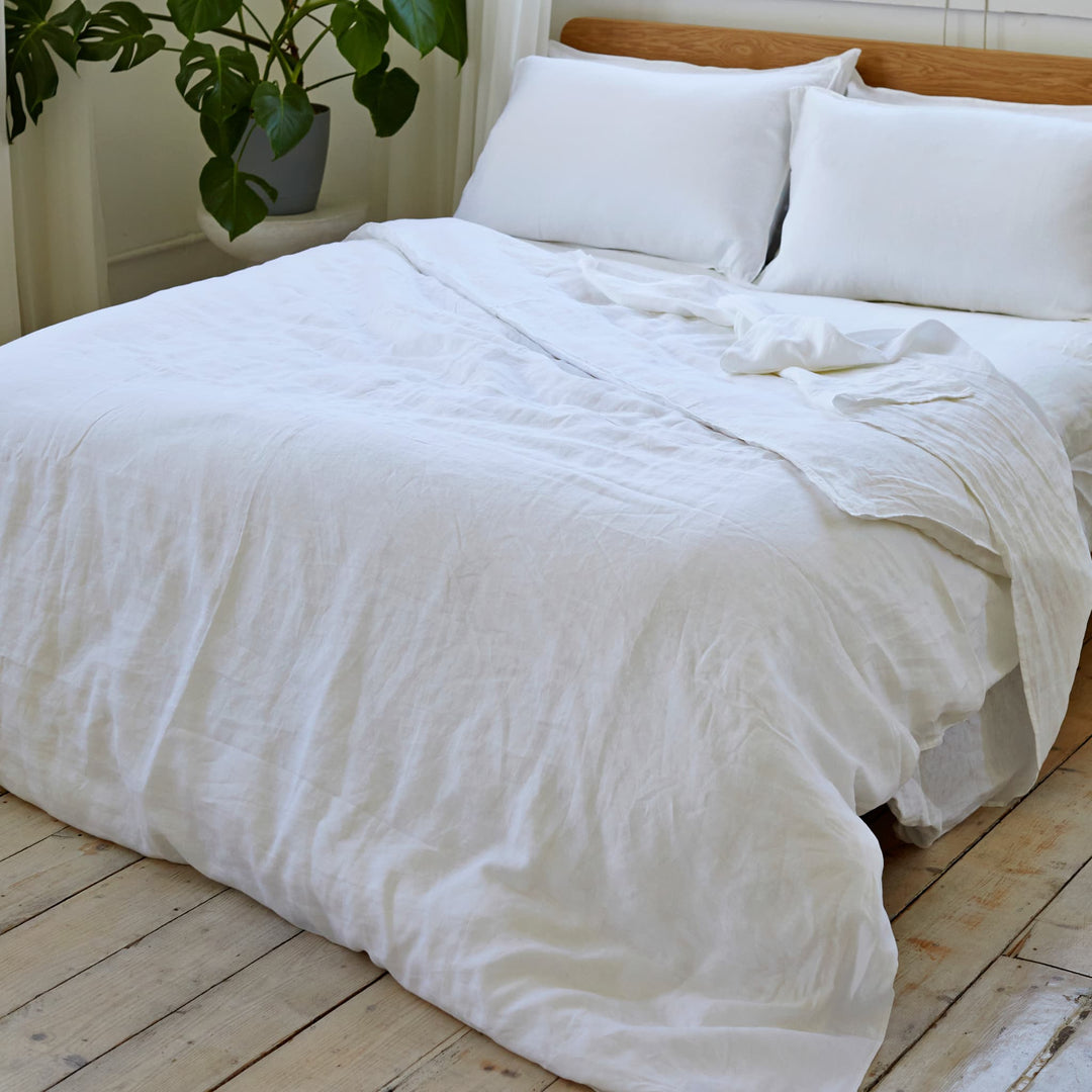 Sea-Salt, Fitted Sheet, 100% French Flax Linen