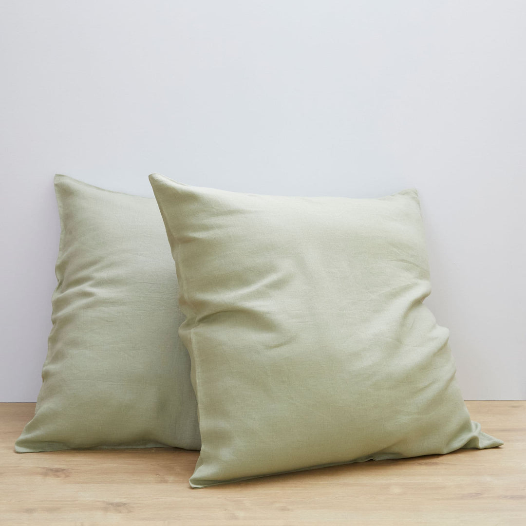 Sage, Pillow Cover Set, 100% French Flax Linen