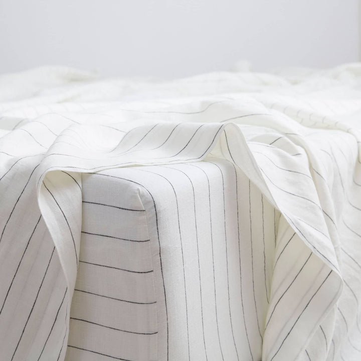 Stripe, Linen Sheet Set, 100% French Flax Linen